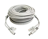 Кабель для відеокамери звита пара RJ-45+DC 5.5х2.1 мм. 20 метрів Позолочені контакти., фото 3