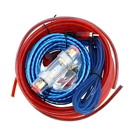 Набір дротів для підсилювача сабвуфера PERVOI MJ-8 8GA 5м 1500W (3_06512)