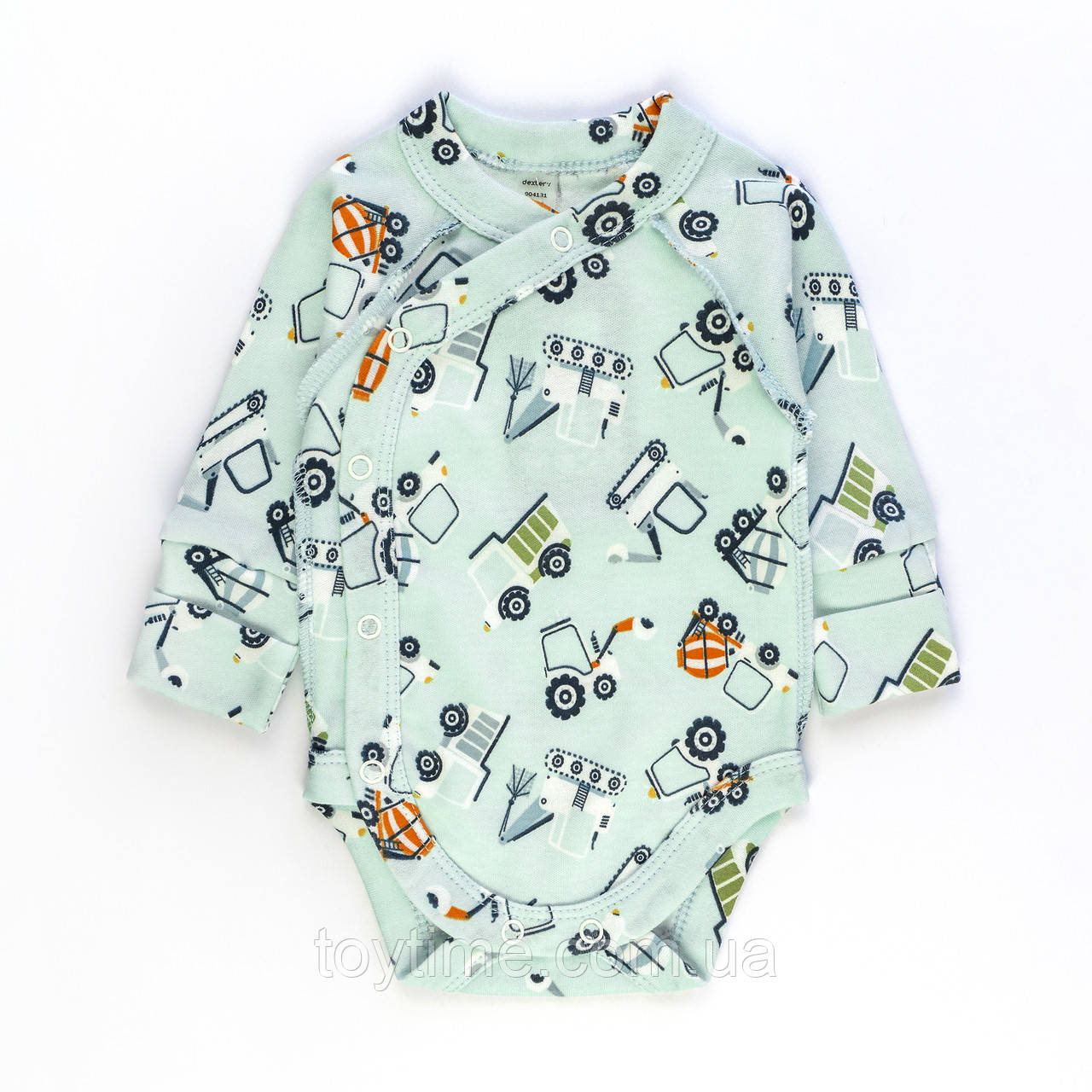 Боді для хлопчиків з довгим рукавом зовнішні шви Excavator, фото 1