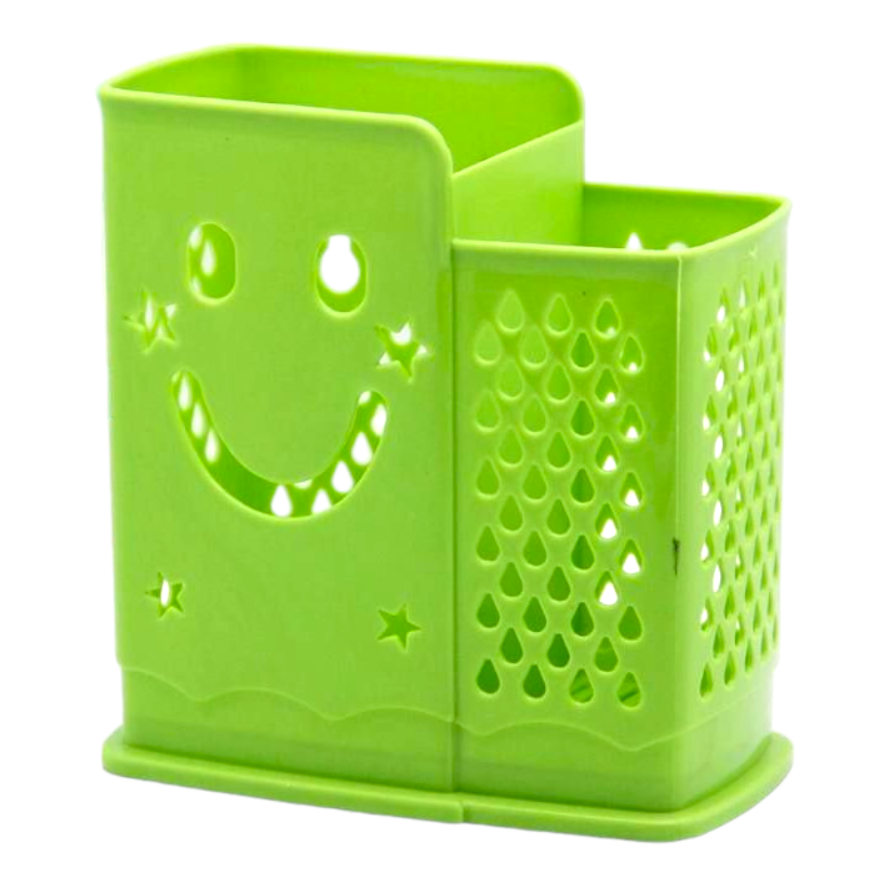 Органайзер для столових приборів No204 Смайл (2 відділення) 12,5*7*14 см в асорт., органайзер для кухні