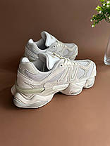 Кросівки New Balance 9060 Beige жіночі Нью Беланс 9060 бежеві зама текстиль шкіра демісезон, фото 5