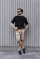 Зручна однотонна класична модний крій чорна, Футболки літні чоловічі бавовна оверсайз довга