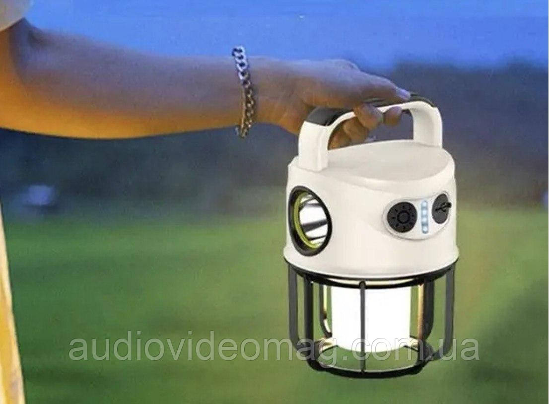 Багатофункціональний акумуляторний ліхтар CH-22025 з функцією павербанку, фото 1