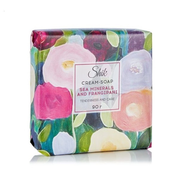 Крем-мило туалетне Shik морські мінерали та франжипані 90г, фото 1