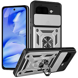 PC + TPU чохол Camshield Armor для Google Pixel 9A / сріблястий