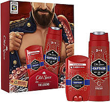 Подарунковий Набір  Old Spice Dark Captain Гель для душу 3-в-1 250 мл Твердий дезодорант 50 мл