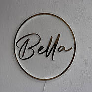 Арт-вивіска настінна з підсвічуванням і без Декоративна вивіска будь-якої форми і розміру для інтер'єру під замовлення, фото 8