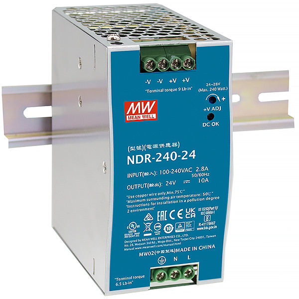 Блок живлення 240W MEANWELL NDR-240-24 IP31