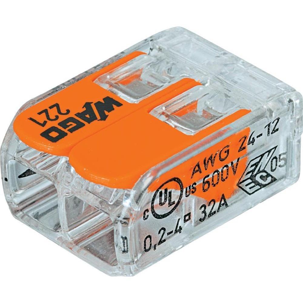 Колодка клемна 0,08-2,5;4 мм (100 шт.) WAGO (прозорі)