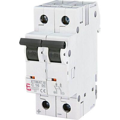 Автоматичний вимикач ETIMAT 10 DC 2p C 16A (6 kA) ETI