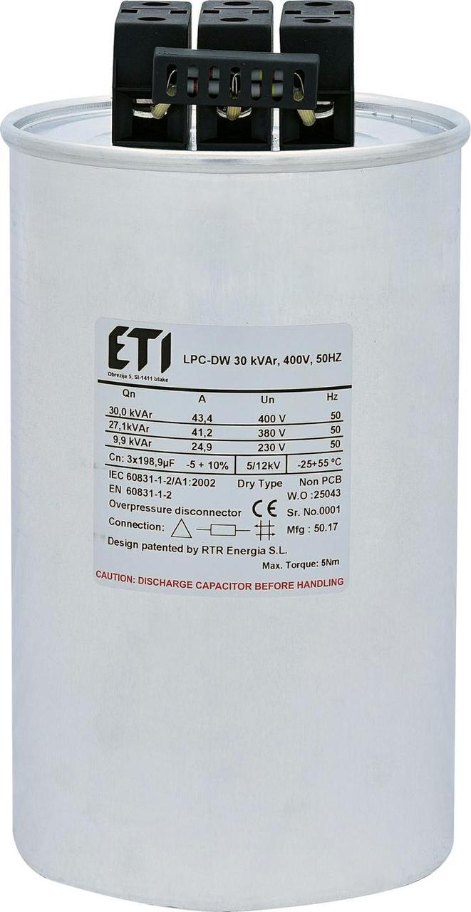 Конденсаторна батарея LPC-DW_400V 30 kVAr ETI