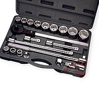 Набір інструменту 3/4" 20 шт з тріск., подовж., кардан., перехід., вороток Вантажівка INTERTOOL