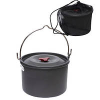 Кастрюля туристична 4л, похідний казанок, алюміній, для пальника