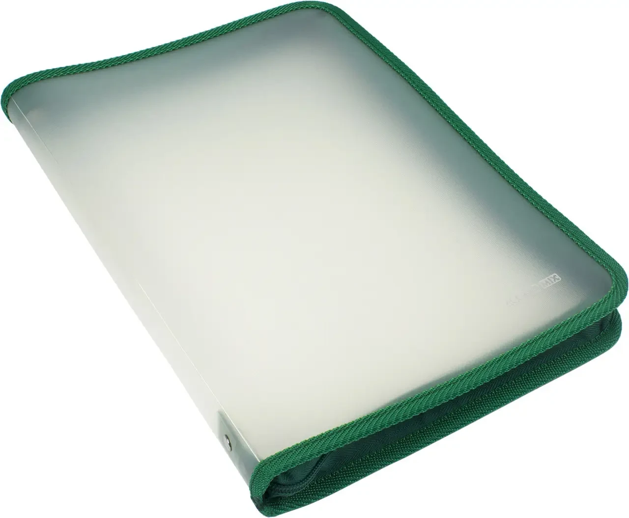 Папка пластикова на блискавці А4, EconoMix E31644 прозора, асорті