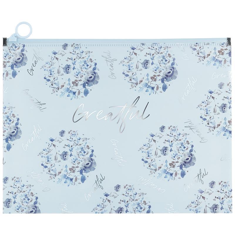 Папка на блискавці zip-lock А4+ Flower Symphony-2, фото 1