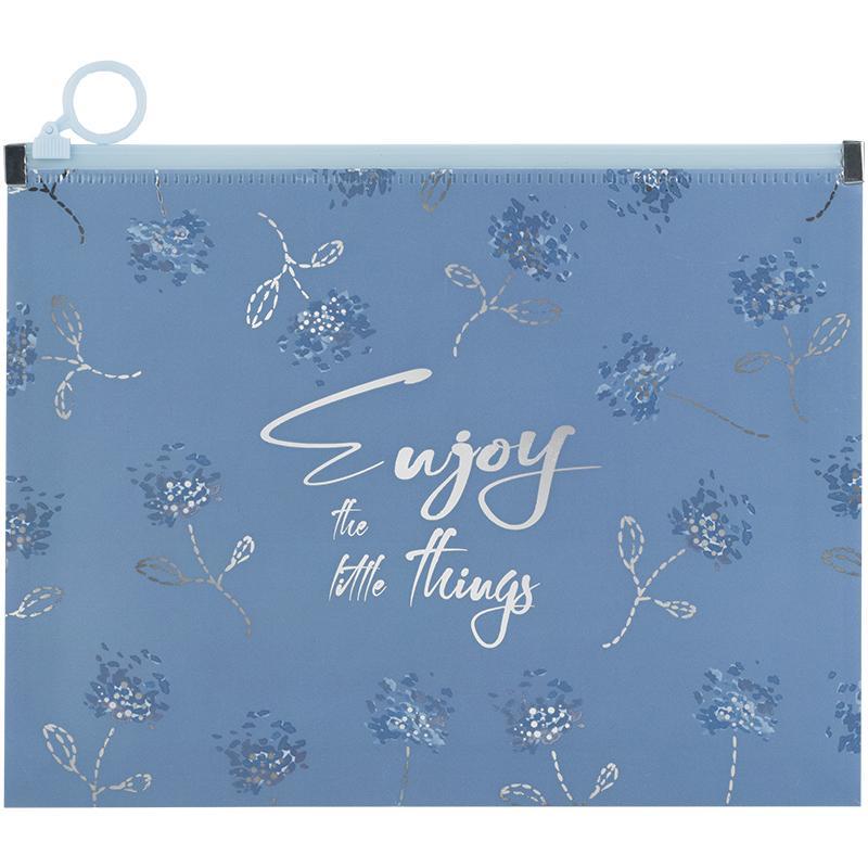 Папка на блискавці zip-lock А5+ Flower Symphony-3, фото 1