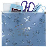 Папка на блискавці zip-lock А5+ Flower Symphony-3, фото 3