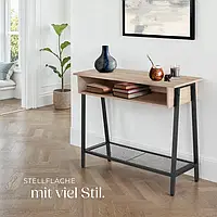 Консольний столик у стилі Loft Tralee дуб сонома