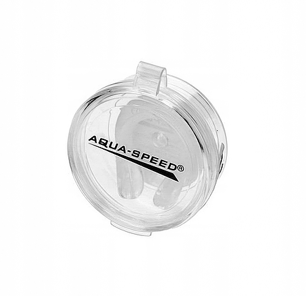 Затискач для носа для плавання з чохлом Aqua Speed "NEW" Nose Clip прозорий, фото 4