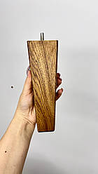 Меблева дубова ніжка у вигляді піраміди горіх 20см 1 шт