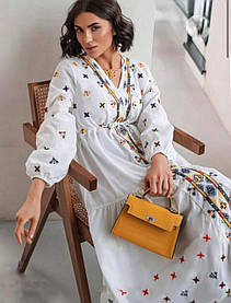 Сукня шифонова з вишивкою