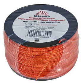 Ліска для тримерів у бухті Vitals (кручений квадрат з кордом) 3.0мм *3LB (214 м.)