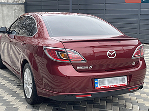Лип спойлер для Mazda 6 GH Sedan 2007-2012 Сабель спойлер на багажник Мазда 6 седан Спойлер на багажник Мазда