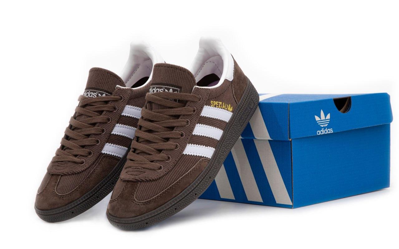 Жіночі коричневі Кросівки Adidas Spezial, фото 1