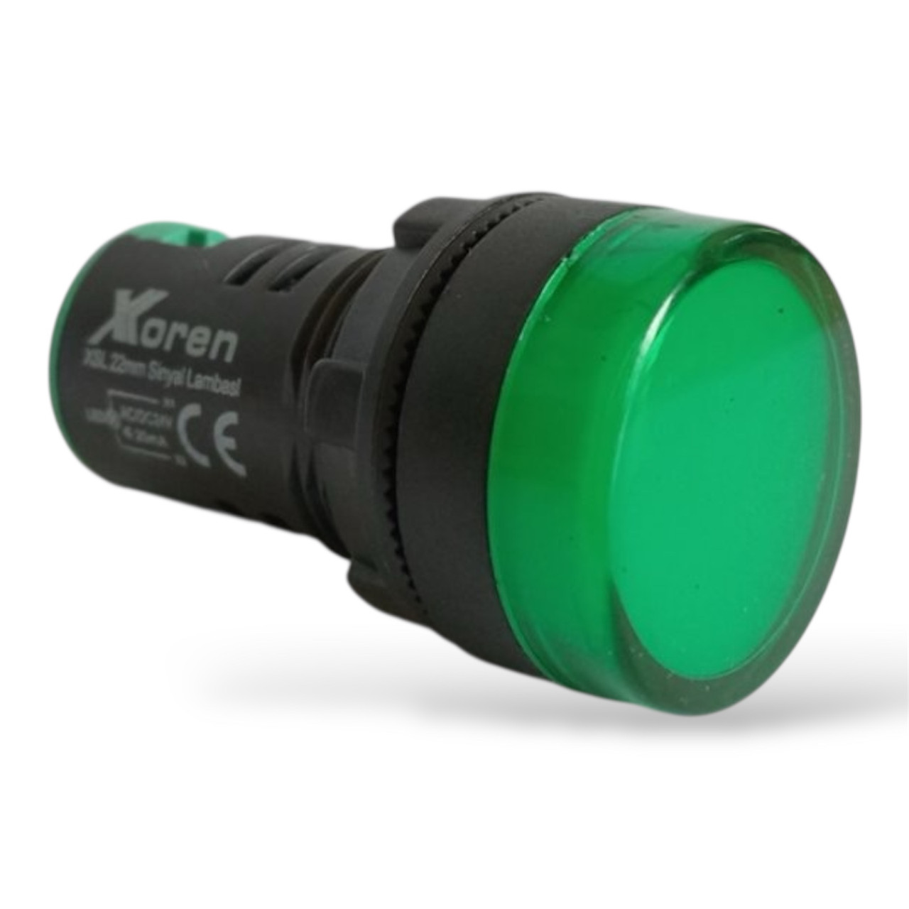 Сигнальна лампа LED 22мм, 24В, AC/DC, зелена