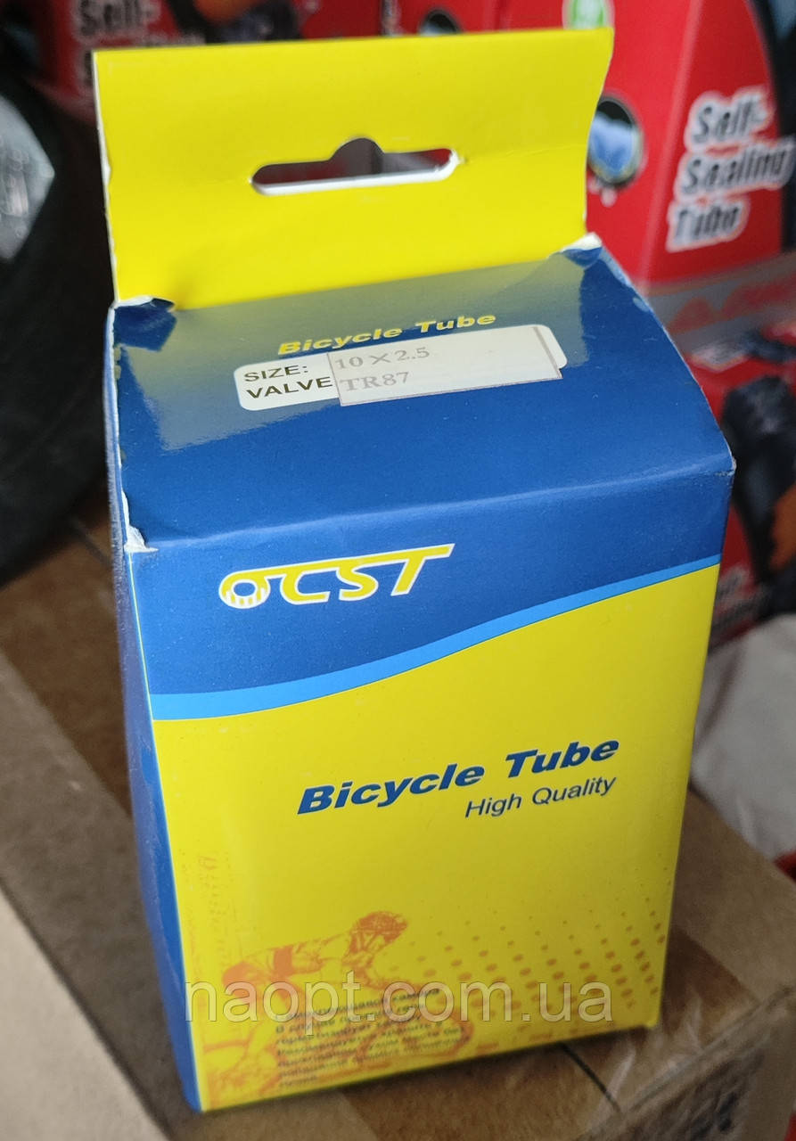 10 х 2.5 вигнутий штуцер. Камера для самоката. Камера на дитячу коляску. Камера з рівним соском., фото 1