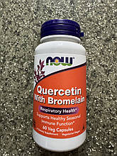 Кверцетин з бромелаїном Now Foods Quercetin with Bromelain 60 Caps
