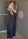 Жіночі літні шовкові базові штани, фото 3