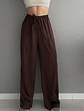 Жіночі літні шовкові базові штани, фото 5
