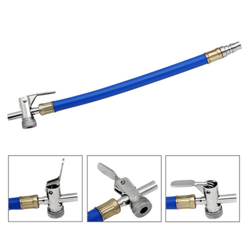 Шланг для підкачування коліс з насадкою 6мм 30см, гнучкий, фото 1