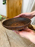 Салатник 0,6 літра керамічний (глиняний) різьблений Декор