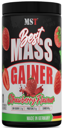 Гейнер для набору маси MST Best Mass Gainer 1кг полуниця