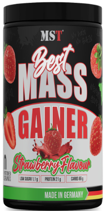 Гейнер для набору маси MST Best Mass Gainer 1кг полуниця, фото 1