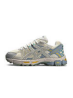 Жіночі шкіряні текстиль кросівки ASICS Gel-Kahana 8 S Beige Blue Yellow, кеди Асикс бежеві 36