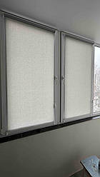 Рулонні штори тканина А602 сірий з фіксацією