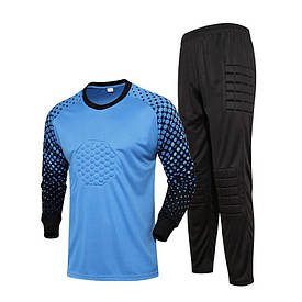 Форма воротарська із захистом кофта+штани 26 (145-155см) First, комплект форма воротаря, блакитна
