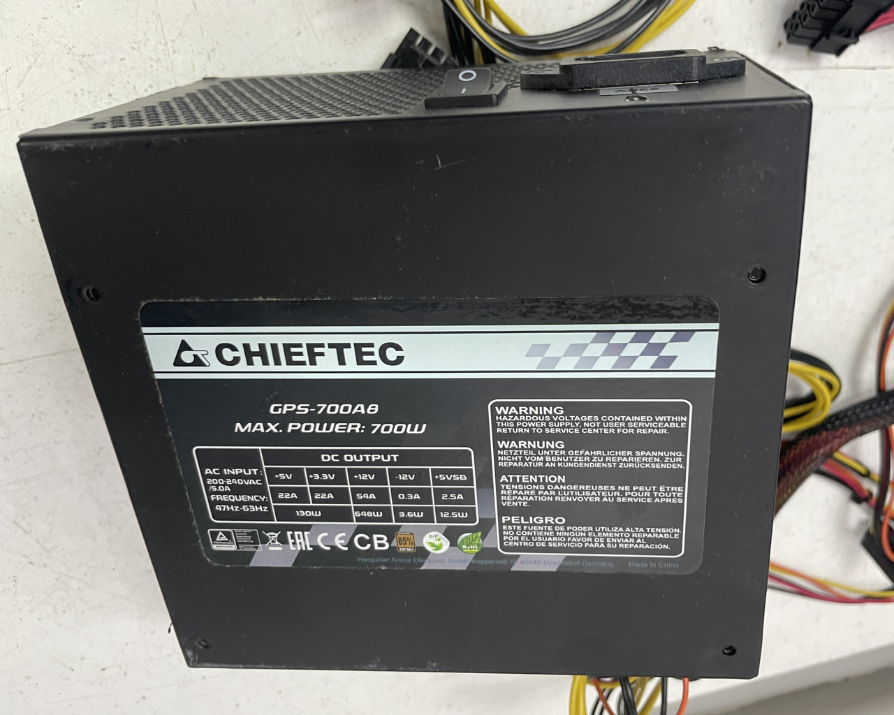 Блок живлення Chieftec GPS-700A8 700W під відео 2x6+2pin, фото 1