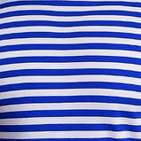 Чоловіча майка тільняшка в'язана блакитна смуга Бавовна 100% (ГОСТ 25904-83) ВДВ, фото 2