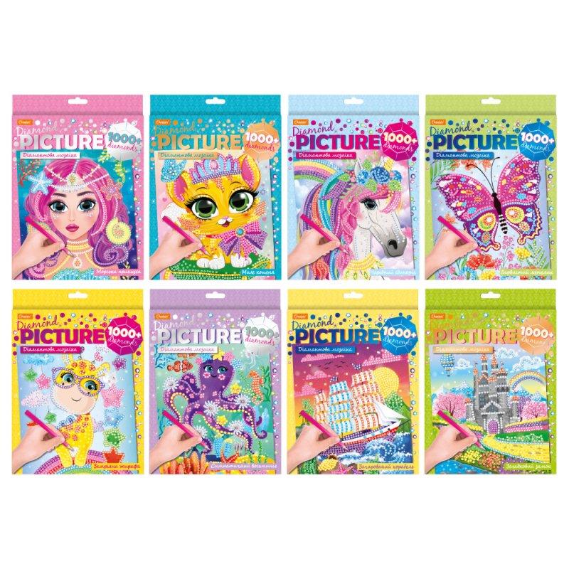 Набір для творчості серія "Діамантова мозаїка" МІКС, фото 1