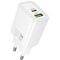 Мережевий зарядний пристрій Hoco PD30W + QC3.0 (USB + Type-C)