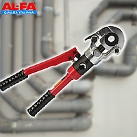 Прес-кліщі гідравлічні для металопластикових труб AL-FA AL55915C до 12 тонн, хід 14 мм