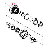 4143.315.069, 238-4710, 84403264, ZGAQ-02042 Коронна шестерня ZF, фото 3