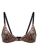 Ferae Soft Bra леопардовый бра без косточек из лайкры, мягкий бюстгальтер, бельё без пуш-апа