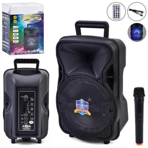 Портативна Bluetooth колонка з мікрофоном та пультом, 25×20×37 см, 1001, фото 1