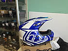 Шолом для мотокросу мотошолом TLD Troy Lee Designs GP Overload Blue/White M (57-58см), фото 5