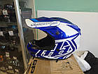 Шолом для мотокросу мотошолом TLD Troy Lee Designs GP Overload Blue/White M (57-58см), фото 8